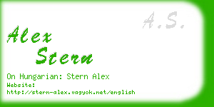 alex stern business card